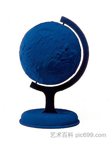 地球蓝色 Globe blue (1957)，伊夫·克莱因