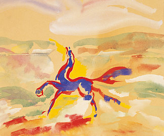 马 Horse (c.1949)，伊夫·克莱因