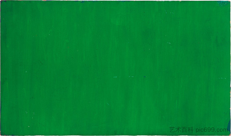 无题绿色单色 Untitled Green Monochrome (c.1955)，伊夫·克莱因