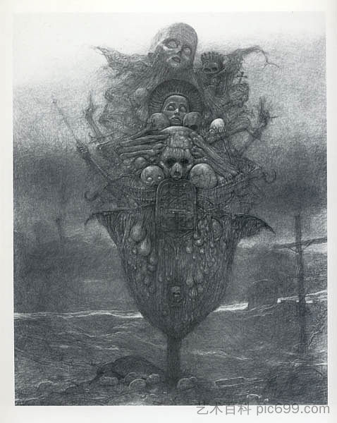 无题 Untitled,济斯瓦夫·贝克辛斯基