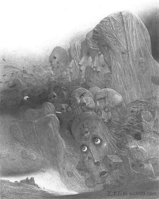 无题 Untitled，济斯瓦夫·贝克辛斯基