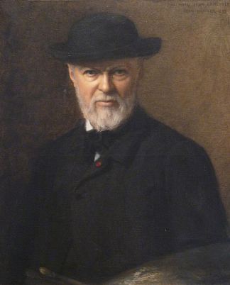 让-雅克·亨纳的肖像 Portrait de Jean-Jacques Henner (1890; France                     )，让·本纳