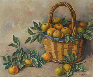 一篮子苹果 Basket of Apples (1934)，齐内达·塞莱布里阿库娃