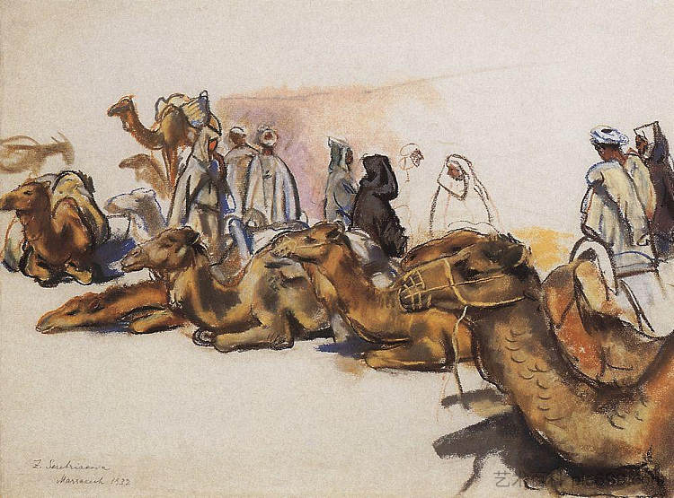 骆驼 Camels (1932)，齐内达·塞莱布里阿库娃