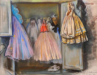 芭蕾舞演员伊琳娜·巴拉诺娃的壁橱 Closet of ballerina Irina Baranova (1933)，齐内达·塞莱布里阿库娃