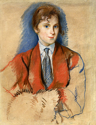 打领带的女孩 Girl with tie (1923)，齐内达·塞莱布里阿库娃