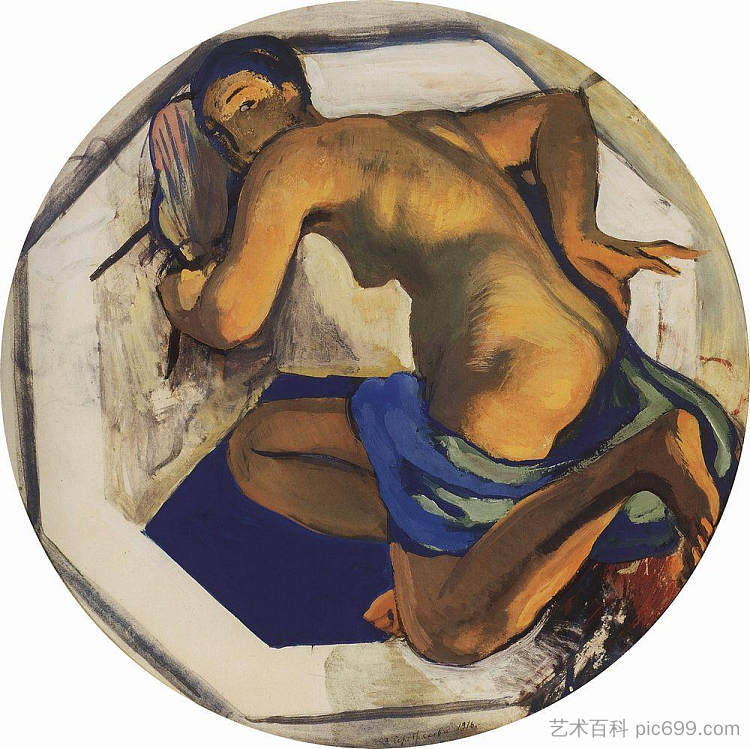 日本（奥达利斯克） Japan (odalisque) (1916)，齐内达·塞莱布里阿库娃