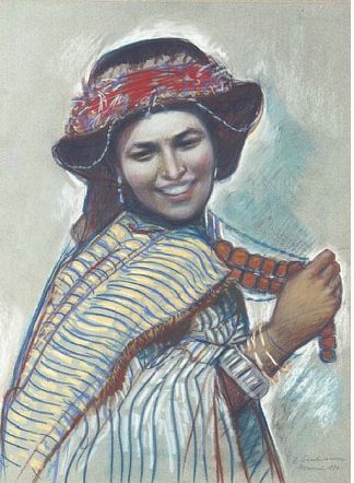 摩洛哥妇女 Moroccan women (1931)，齐内达·塞莱布里阿库娃