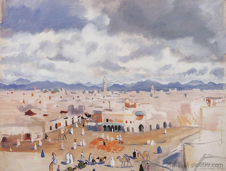 摩洛哥。马拉喀什 Morocco. Marrakesh (1932)，齐内达·塞莱布里阿库娃