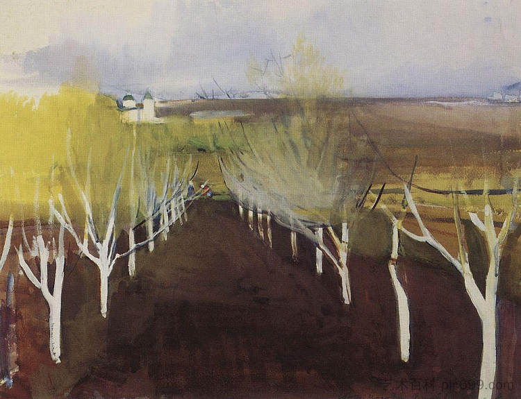 果园 Orchard (1908)，齐内达·塞莱布里阿库娃