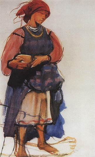 农妇 Peasant woman (1916)，齐内达·塞莱布里阿库娃