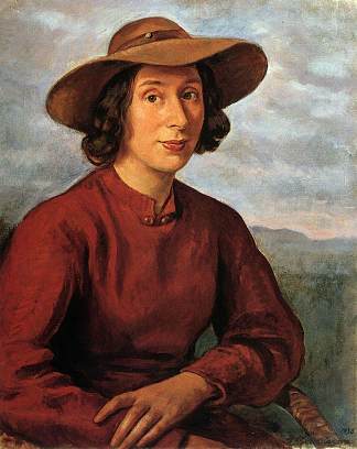 A.A.切尔克索沃伊-贝努瓦的肖像 Portrait of A.A.Cherkesovoy-Benoit (1938)，齐内达·塞莱布里阿库娃