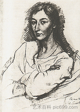 G.I.特斯连科的肖像 Portrait of G. I. Teslenko (1921),齐内达·塞莱布里阿库娃