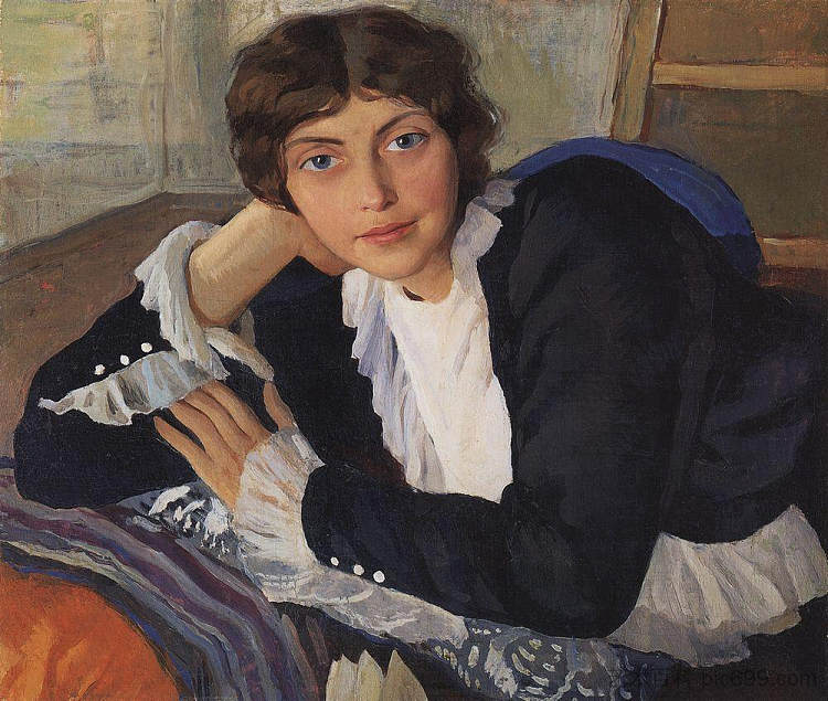 萝拉·布拉兹的肖像 Portrait of Lola Braz (1910),齐内达·塞莱布里阿库娃
