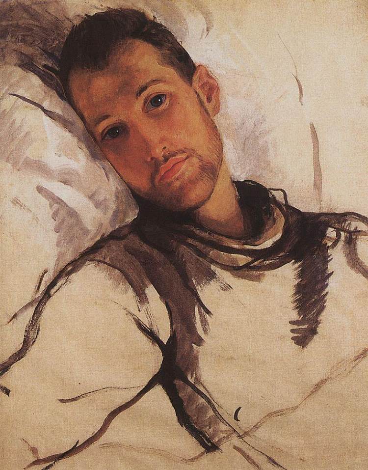 R.恩斯特的肖像 Portrait of R. Ernst (1922)，齐内达·塞莱布里阿库娃