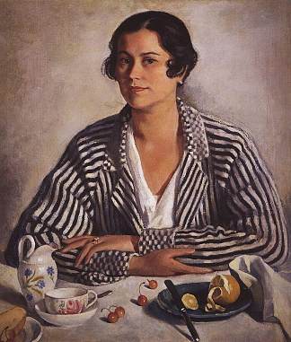 特罗伊尼茨基的肖像 Portrait of Troinitsky (1924)，齐内达·塞莱布里阿库娃