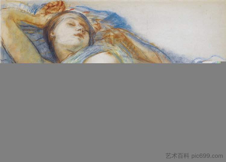 斜倚的裸体 Reclining Nude (1930)，齐内达·塞莱布里阿库娃