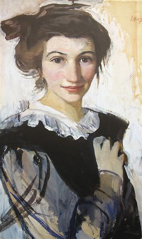 自画像 Self-portrait (1907)，齐内达·塞莱布里阿库娃