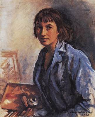 自画像 Self-portrait (1930)，齐内达·塞莱布里阿库娃