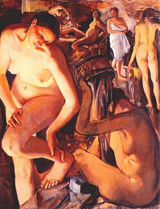 澡堂 The Bathhouse (1912)，齐内达·塞莱布里阿库娃