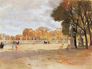 卢森堡花园 The Luxembourg gardens (1946)，齐内达·塞莱布里阿库娃