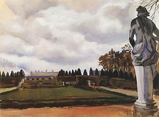 秋天的凡尔赛公园 Versailles Park in autumn (1926)，齐内达·塞莱布里阿库娃