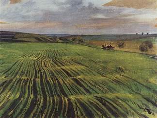 冬小麦 Winter wheat (1910)，齐内达·塞莱布里阿库娃